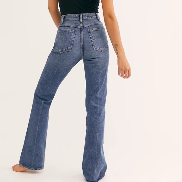 Agolde Blue Flare & Wide Leg Jeans - Picture 2 of 7